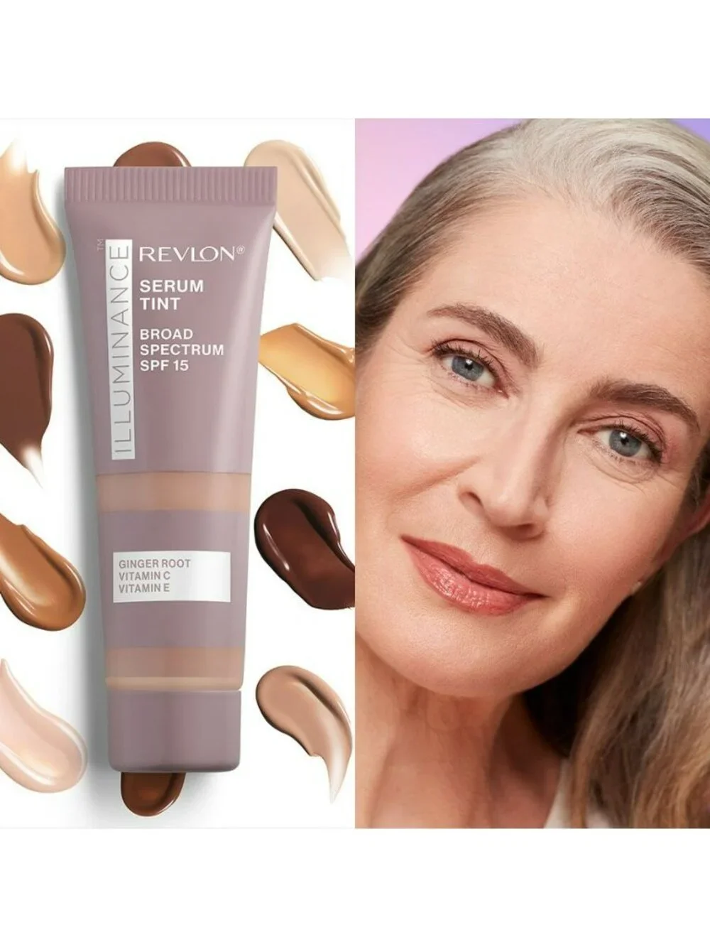 Revlon Illuminance Serum Tint SPF 15 - Lightweight Skin-Improving Makeup With Gi